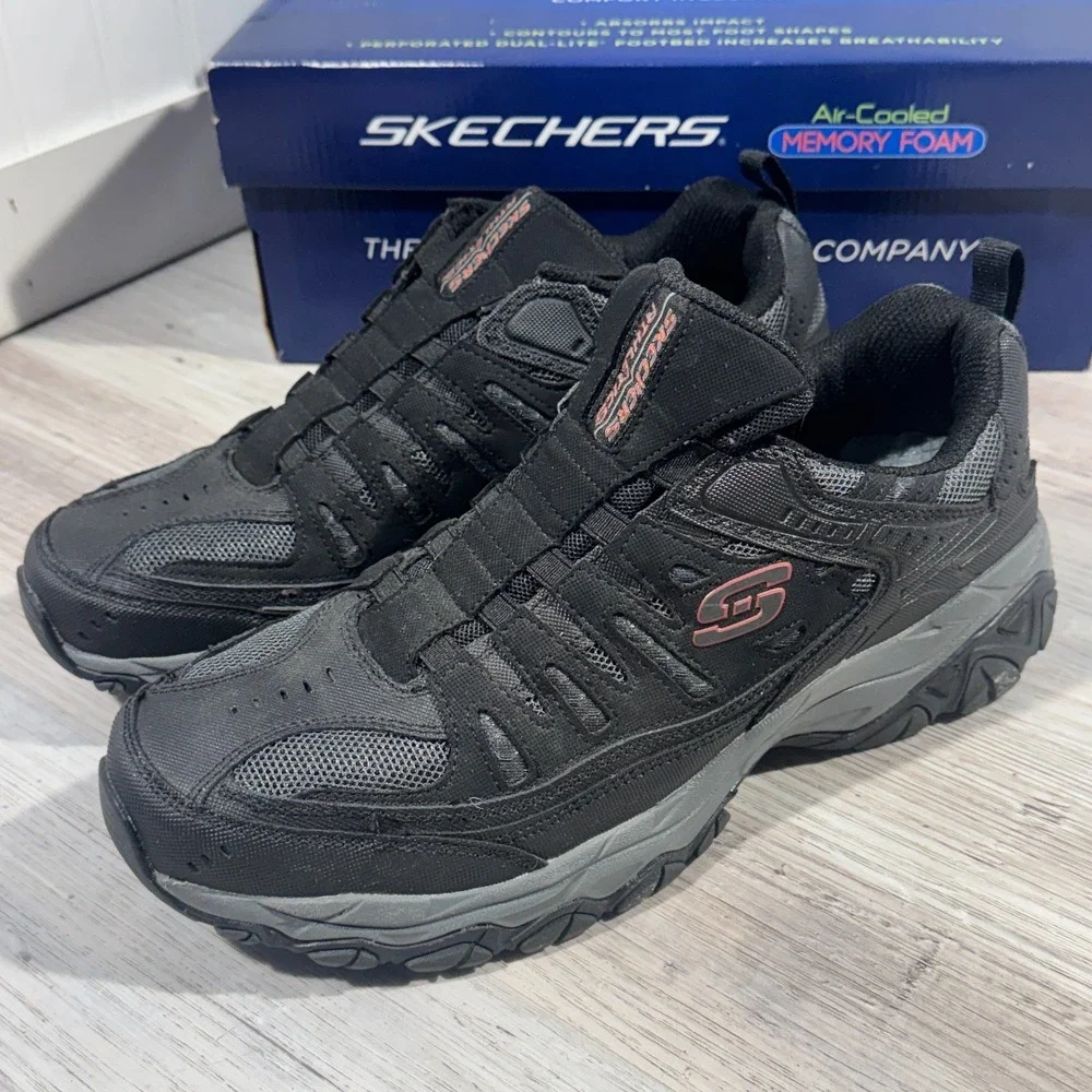 Skechers Men's After Burn M Fit 51866 Size 11 Black Casual‎ Slip-On Shoes